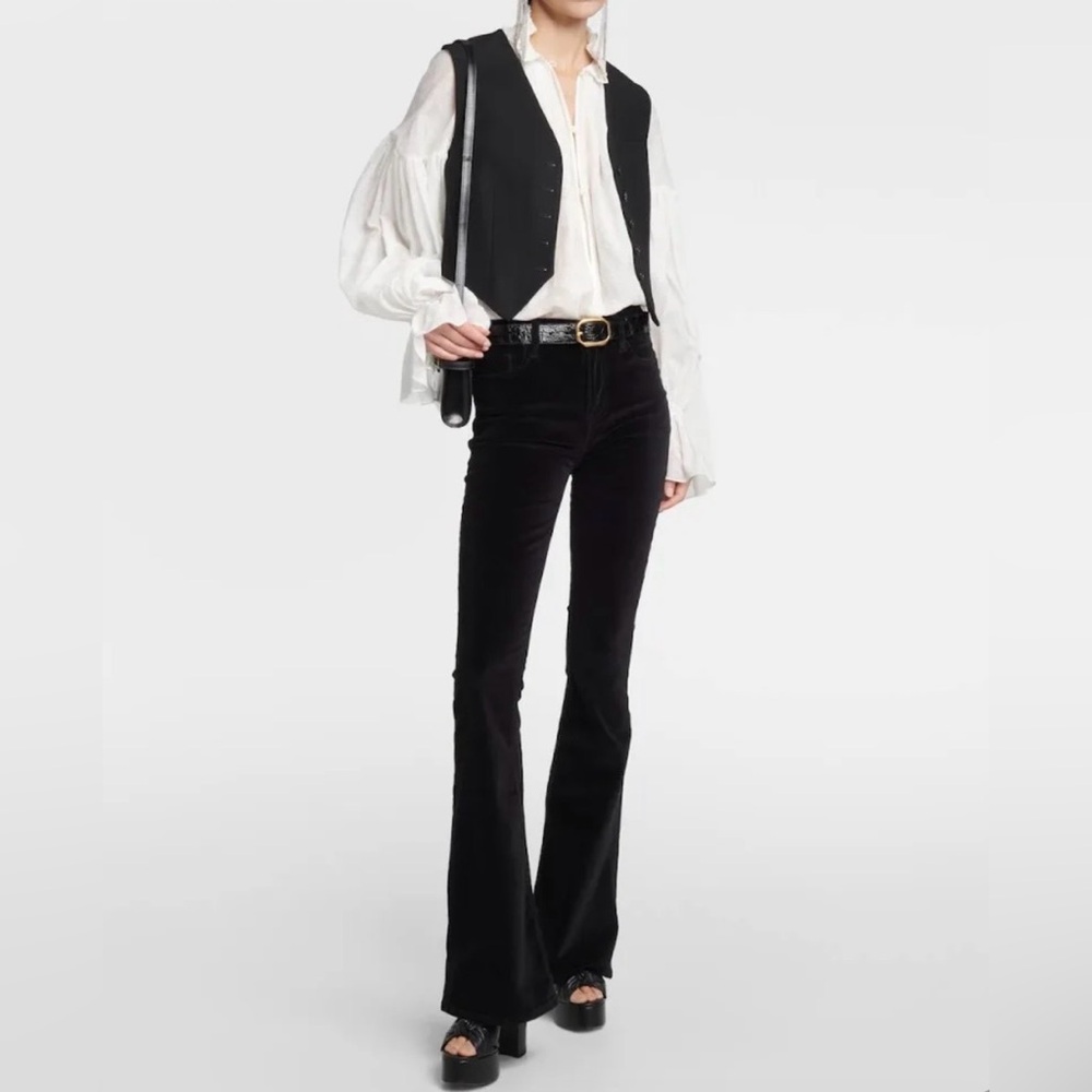 Frame Le High Flare Velveteen Size 25 NWT